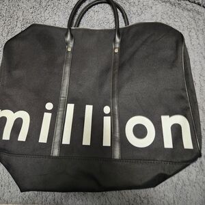 Paco Rabanne Million Black and White Duffel Bag